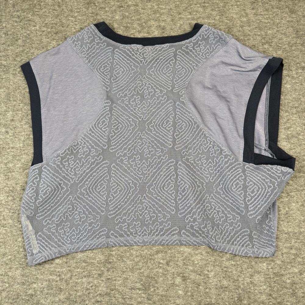 Free People My Time Tee Large Blue Flowy Oversize Muscle Tank New w/out tags - Picture 2 of 9